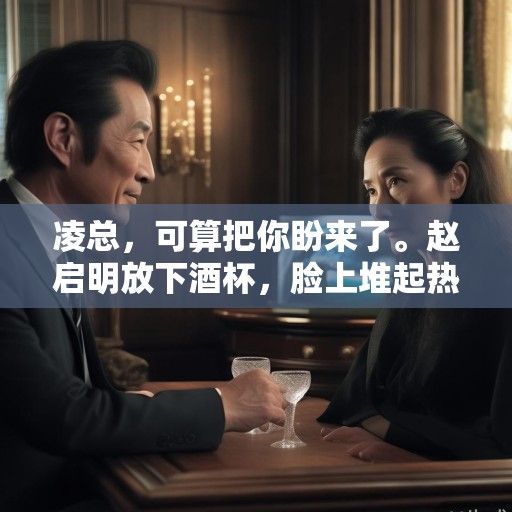 凌总，可算把你盼来了。赵启明放下酒杯，脸上堆起热情的笑容，却丝毫未达眼底，这位是苏晚小姐，苏小姐对那颗‘海洋之心’可是志在必得啊。他侧身示意了一下苏晚