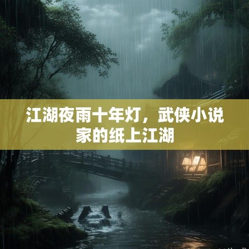江湖夜雨十年灯，武侠小说家的纸上江湖
