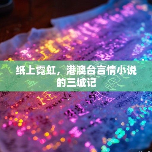 纸上霓虹，港澳台言情小说的三城记