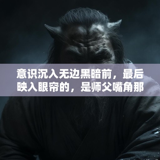 意识沉入无边黑暗前，最后映入眼帘的，是师父嘴角那抹一丝几不可察的、残忍的弧度。原来，所谓正道魁首，不过是个披着人皮的豺狼。所谓名门正派，不过是个吞噬血肉、滋养野心的巨大泥沼
