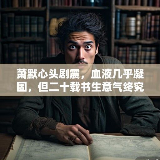 萧默心头剧震，血液几乎凝固，但二十载书生意气终究未曾消磨殆尽。他强自镇定，指尖悄然滑向案头那方温润的砚台，沉声道，阁下深夜造访，只为索要一张旧图？