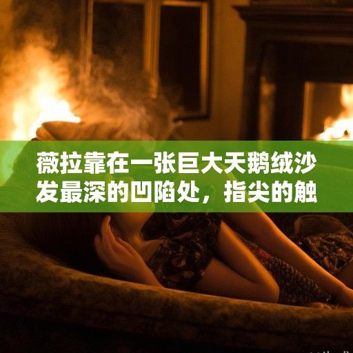 薇拉靠在一张巨大天鹅绒沙发最深的凹陷处，指尖的触感冰凉刺骨。她微微侧头，视线穿过壁炉跳跃的火焰和氤氲的烟雾，落在客厅另一端那张同样宽大的沙发上