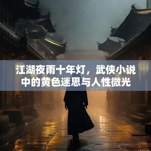 江湖夜雨十年灯，武侠小说中的黄色迷思与人性微光